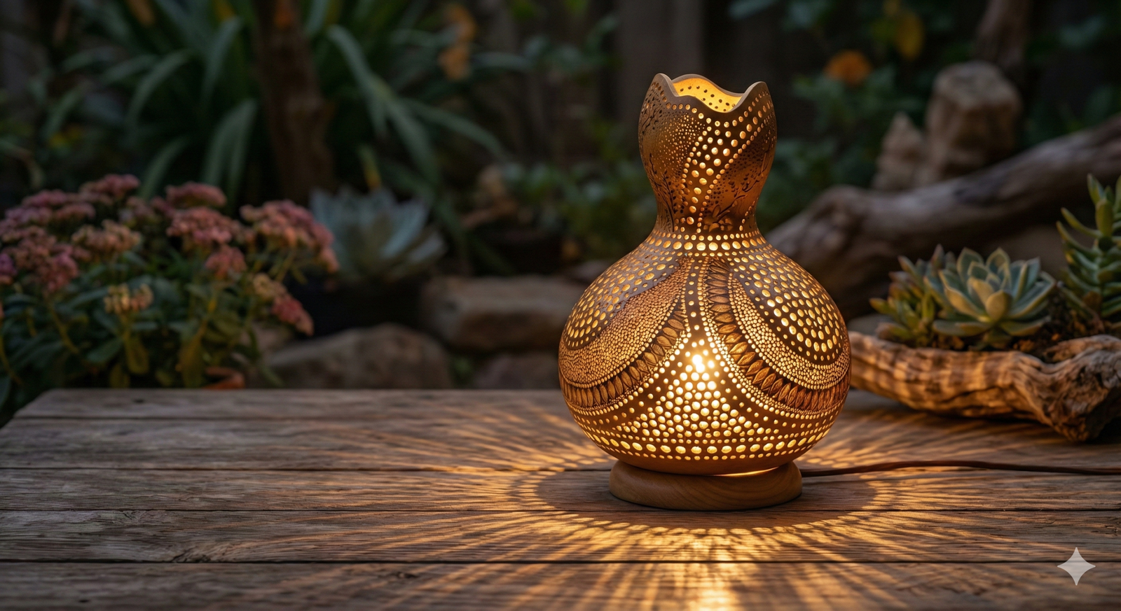 Rede de descanso branca em varanda rústica com vista para a natureza