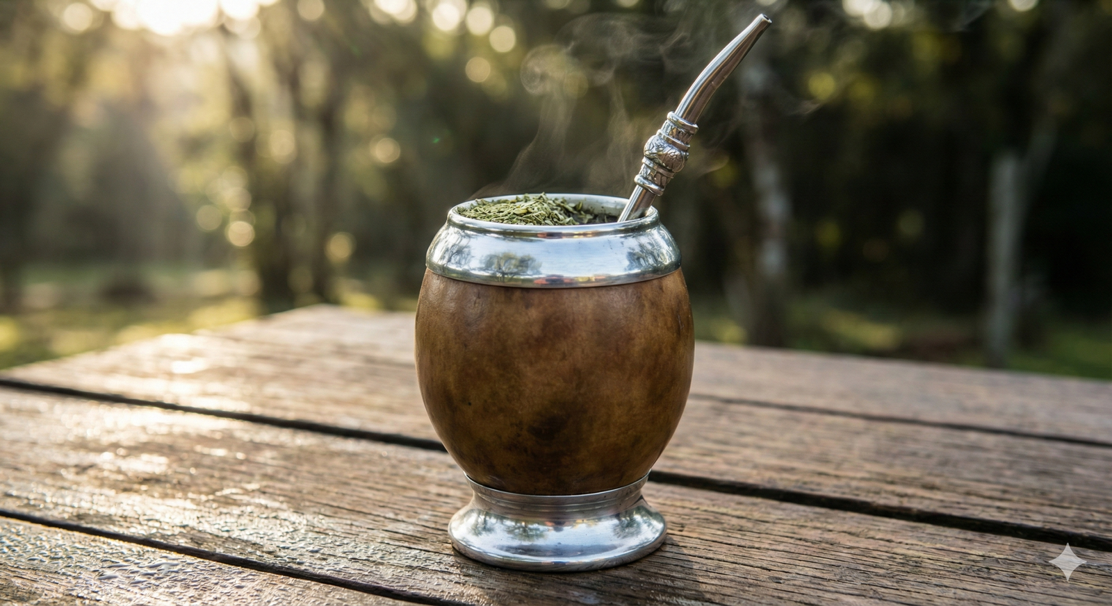 Rede de descanso branca em varanda rústica com vista para a natureza