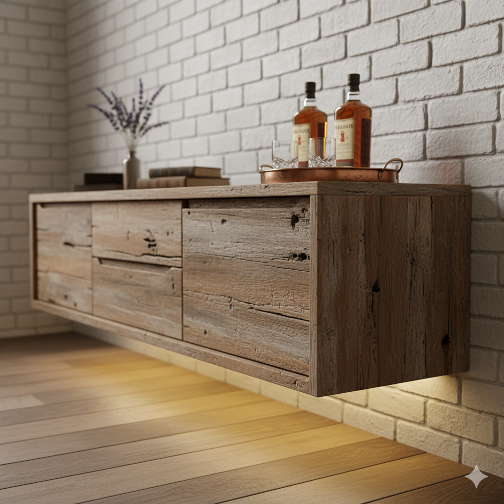 Rede de descanso branca em varanda rústica com vista para a natureza